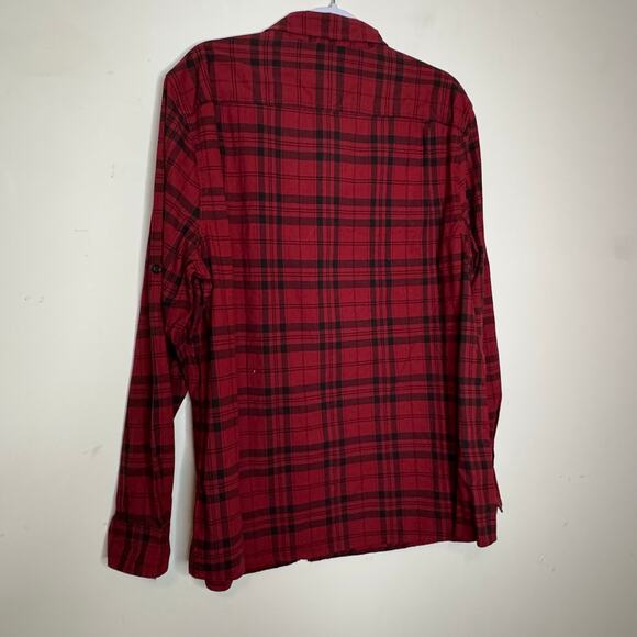 Alesbury Long Sleeve Button Up  Shirt Red Plaid Cotton Men’s Large NWT - Picture 5 of 9